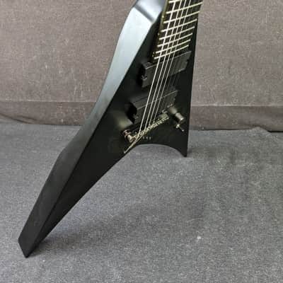 LTD Hex-7 Nergal Signature 7-String Electric Guitar Matte Black w/ Flying V Case image 19