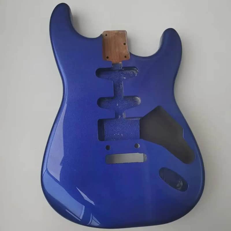 Blue Alder Wood Strat Style Electric Guitar Body DIY Project image 1