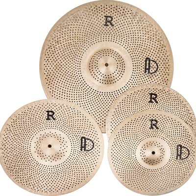 Agean Cymbals Silent R-Series Low Volume Cymbal Pack Box Set + 18 Crash + 16 China + 10 Splash - Handmade in Turkey image 2
