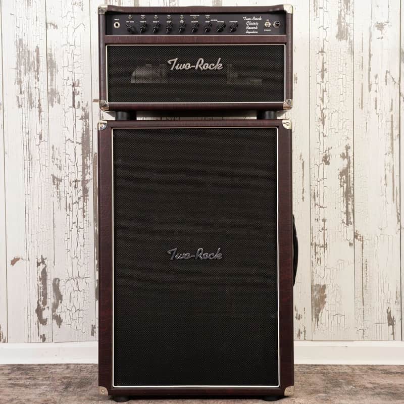 Two Rock Classic Reverb Signature 100 Watt Head and 2x12" Cab - Burgundy Tolex image 1