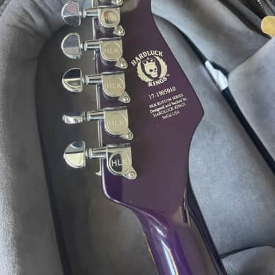 Spider Hardrock Series Electric Guitar Purple Sparkle Dual Humbuckers w/ Hard Case image 3