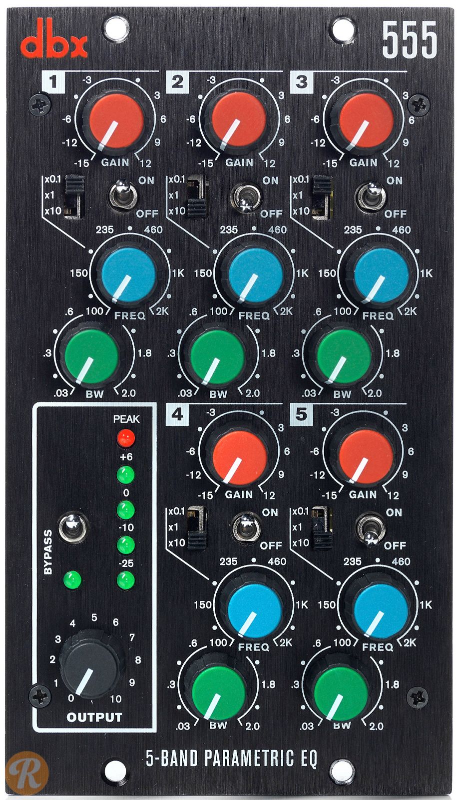 dbx 555 500 Series 5-Band Parametric EQ | Reverb