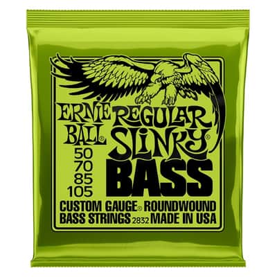 Regular Slinky Nickel Wound Electric Bass String 50-105 Set Gauge 50, 70, 85,105 Hi-C Steel Hex-Core image 1