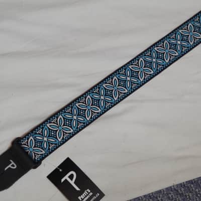 PERRI'S Jacquard patterned Blue and White Gutiar Strap - NEW image 2