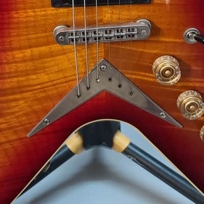 Dean V USA Time Capsule!  VIDEO NOW👂!  Limited Edition! BEAUTIFUL Flame Top! 2002 ml - Cherry Sunburst Flame image 3