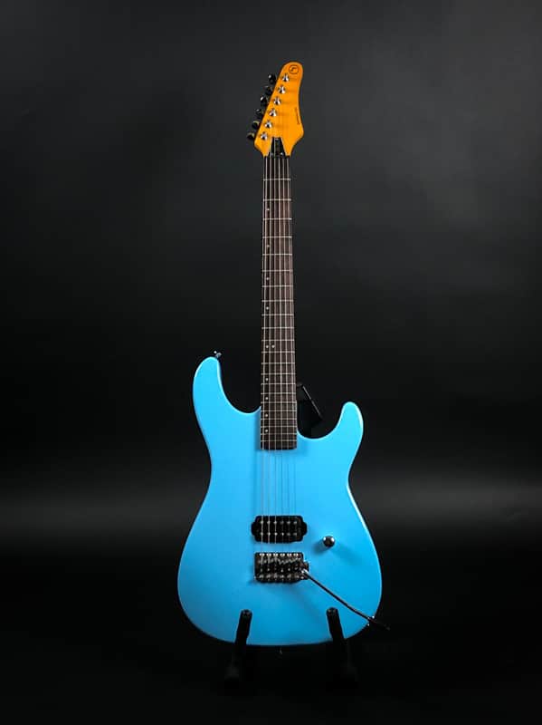 Samick SS50 Single Humbucker Electric Guitar, Blue | Reverb
