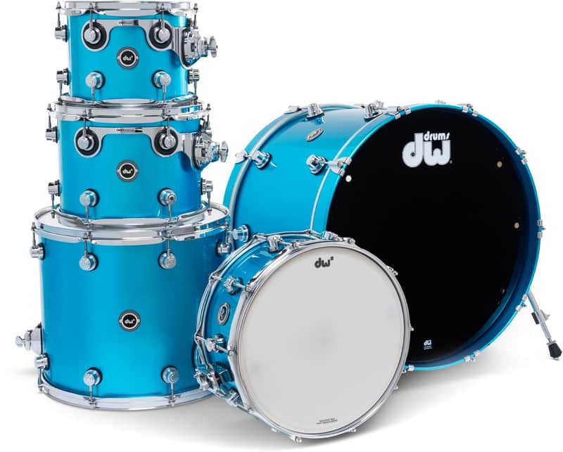 DW DWe 5-piece Shell Pack - Laser Blue Metallic Lacquer image 1