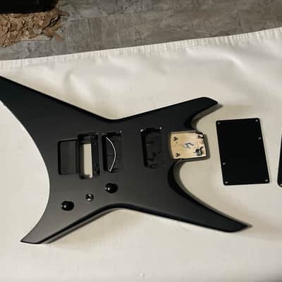 2025 Jackson Warrior JS32 Satin Black Guitar Body Floyd Tremolo Ready