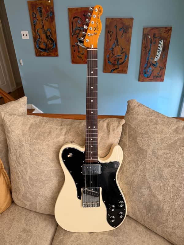 Fender Vintage American II ‘77 Telecaster Custom 2022 - White image 1