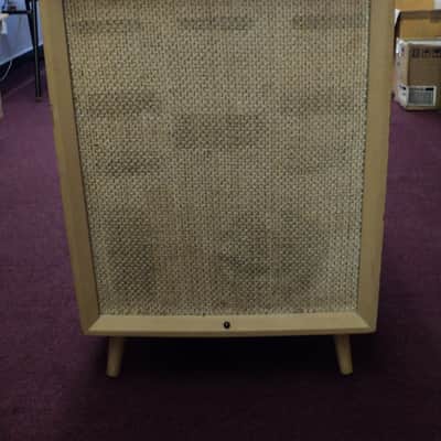 Vintage Columbia Kilosphere Blonde Console Record Player - For Repair image 2