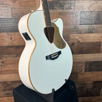 Gretsch G5022CWFE Rancher Falcon Jumbo Cutaway Acoustic-Electric Guitar - White, Free Ship, 656 image 7