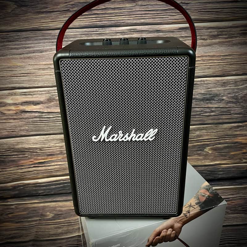 Marshall  Tufton Wireless Bluetooth Speaker (Black and Brass) image 1