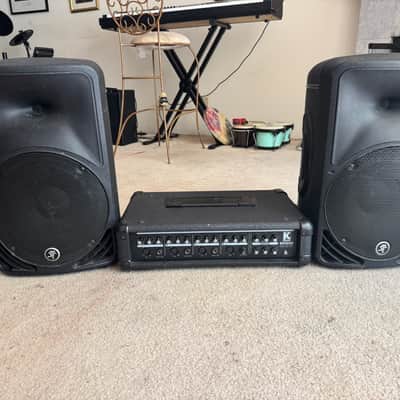 P.A./DJ set-up: Mackie C200’s Speakers with Kustom Mixer Amp image 2