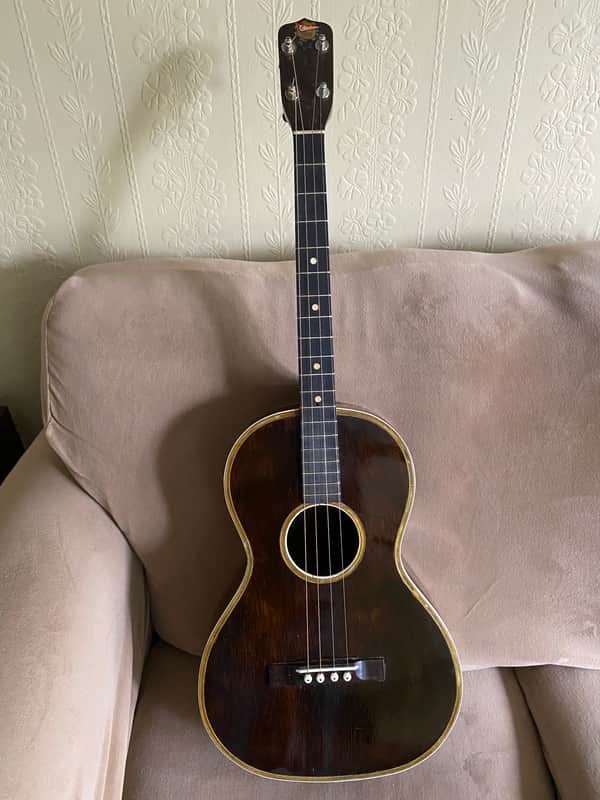 1930s Collegiate Tenor Guitar,  Fully Restored, Orphan Instruments image 1