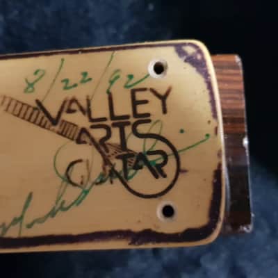 valley arts custom pro USA black beauty mirror gold pre samick 1992 signed image 22