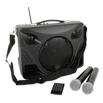 QTX Delta DT 50 Portable Desktop PA with Wireless Mic image 2