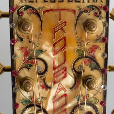Bacon & Day  Ne Plus Ultra Troubadour Model 3R Arch Top Acoustic Guitar (1933), ser. #33241, vintage tweed hard shell case. image 11