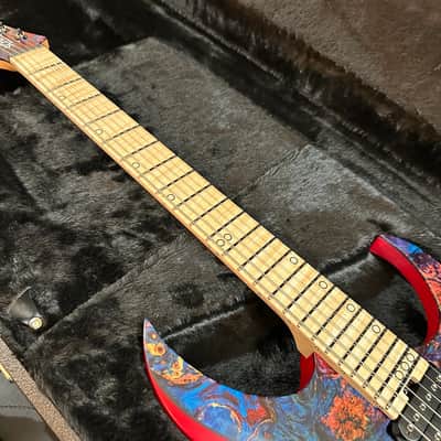 Schecter USA Custom Shop Sunset Extreme 6 Stabilized Top Electric Guitar - Blue/Red image 16
