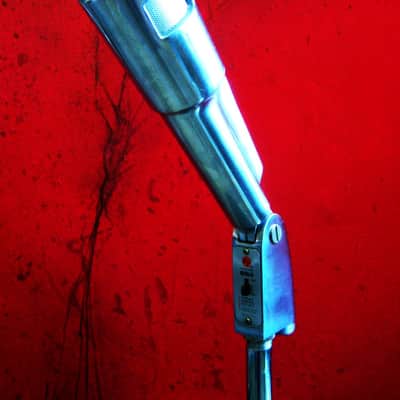 Vintage 1960's Electro-Voice 664 Cardioid Dynamic Microphone w Berger Industries cast iron stand PROP DISPLAY image 6