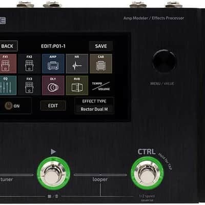 Hotone Ampero One MP-80 Guitar Bass Amp Modeling IR Cabinets Simulation Multi Language Multi-Effects with Expression Pedal Stereo OTG USB Audio Interface image 1