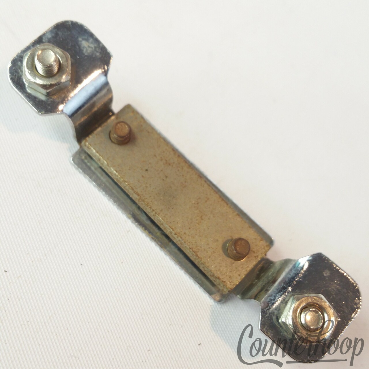 Pearl Snare Drum Butt Plate 2 3/8"Hole Spacing(Gretsch) Chrome Part Vintage MI — main photograph