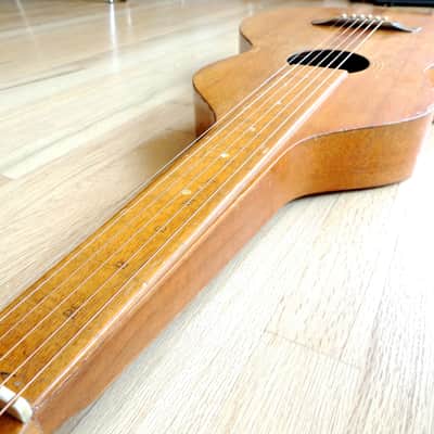 1920's Weissenborn Style 1 Vintage Hawaiian Acoustic Lapsteel Slide Guitar Koa image 9