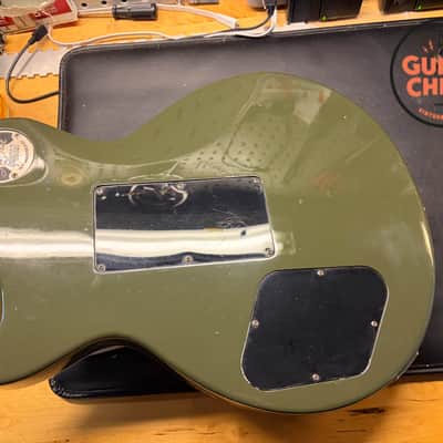 2022 Gibson Custom Shop Les Paul Custom Axcess Floyd Rose Olive Drab w/ OHSC + COA image 19