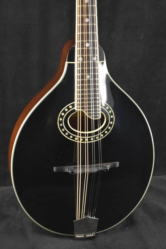 Eastman MD404-BK A-Style Oval-Hole Mandolin Black image 1