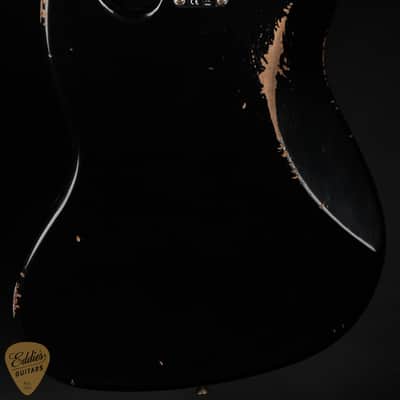 Fender Custom Shop 1962 Relic Jazz Bass - Aged Black image 4