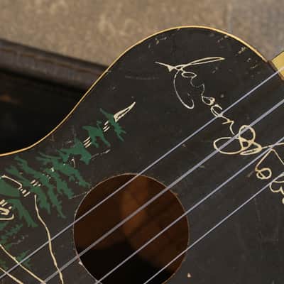 1930's Carson Robinson Ukulele Made By Gibson Cowboy + Cool Vintage Case image 3