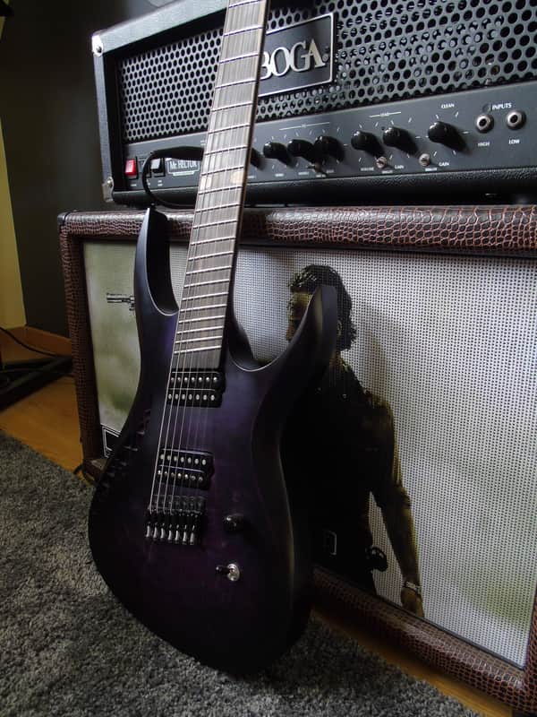 OD Guitars Rhea 7 Multiscale 2016 Gothic Purple image 1