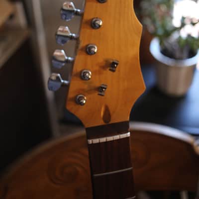 Six Flags Superman/woman Stratocaster Copy (2000s, Pink Relic) image 12