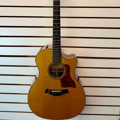 Taylor 714ce-L1 Red Cedar Top, Walnut Back & Sides, 2003 with Hardshell Case - Pre Owned image 3