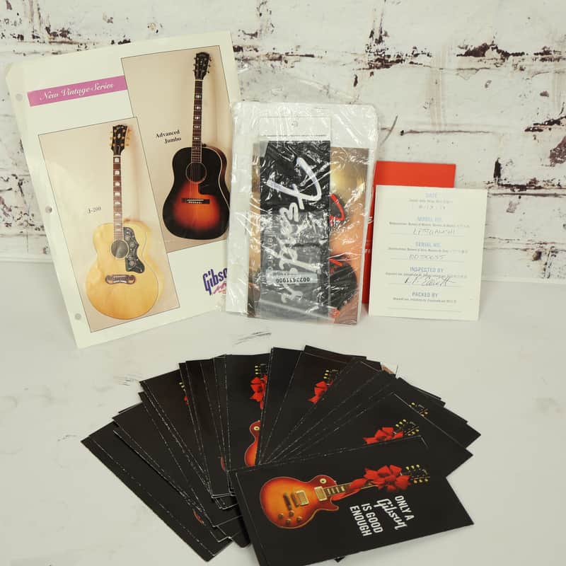 Lot of Vintage Gibson & Fender Promotional Material, Brochures, & Paperwork image 1