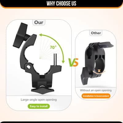 Electronic Drum 4-Way Clamp + L-Bracket Kit - 38mm to 22mm Adapter image 2