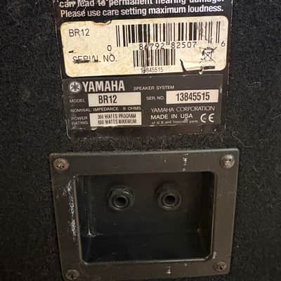 Yamaha BR12 500-Watt 2-Way 12" Passive Loudspeaker 2011 - Present - Black image 6