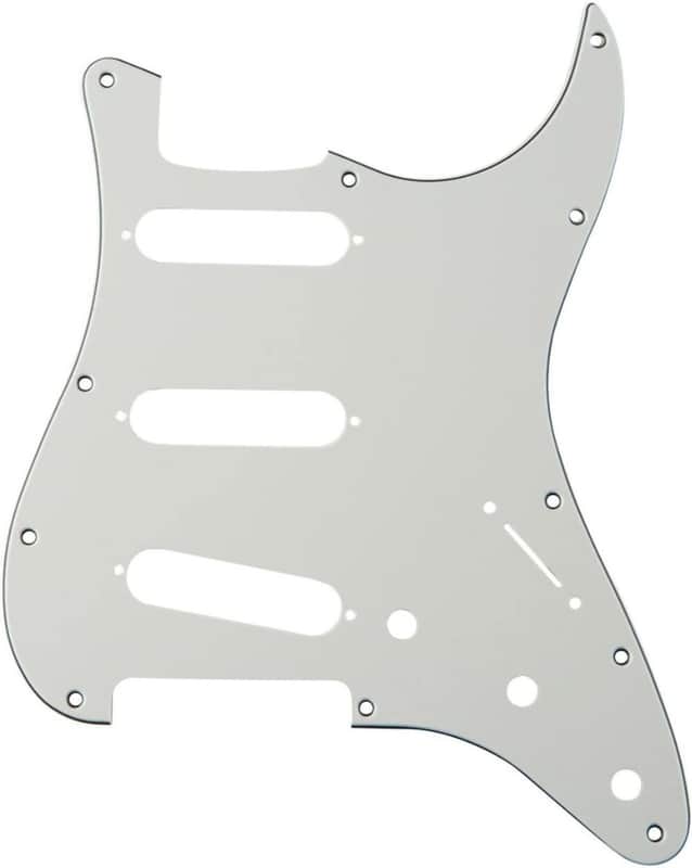AXL Model PG-362-OWH 3-Pickup Single Coil Guitar Pickguard, Off White image 1
