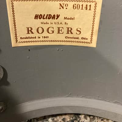 Rogers 5 pc Holiday Drum Kit 1966 Red Onyx image 9