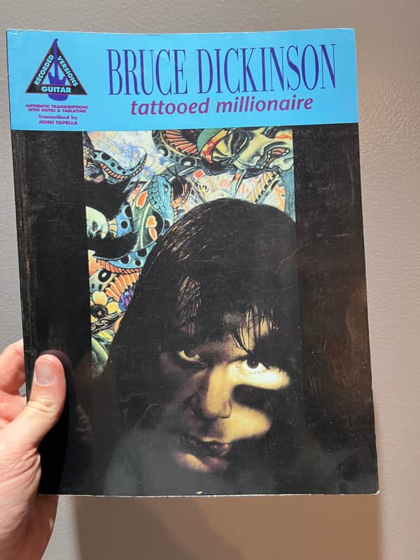 Bruce Dickinson tattooed millionaire tab Music book image 1