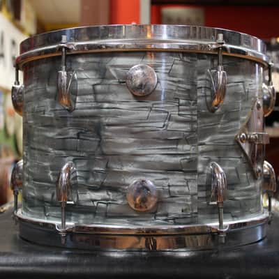 1950s Gretsch Broadkaster Outfit in Midnight Blue Pearl 14x22 9x13 16x16 image 18
