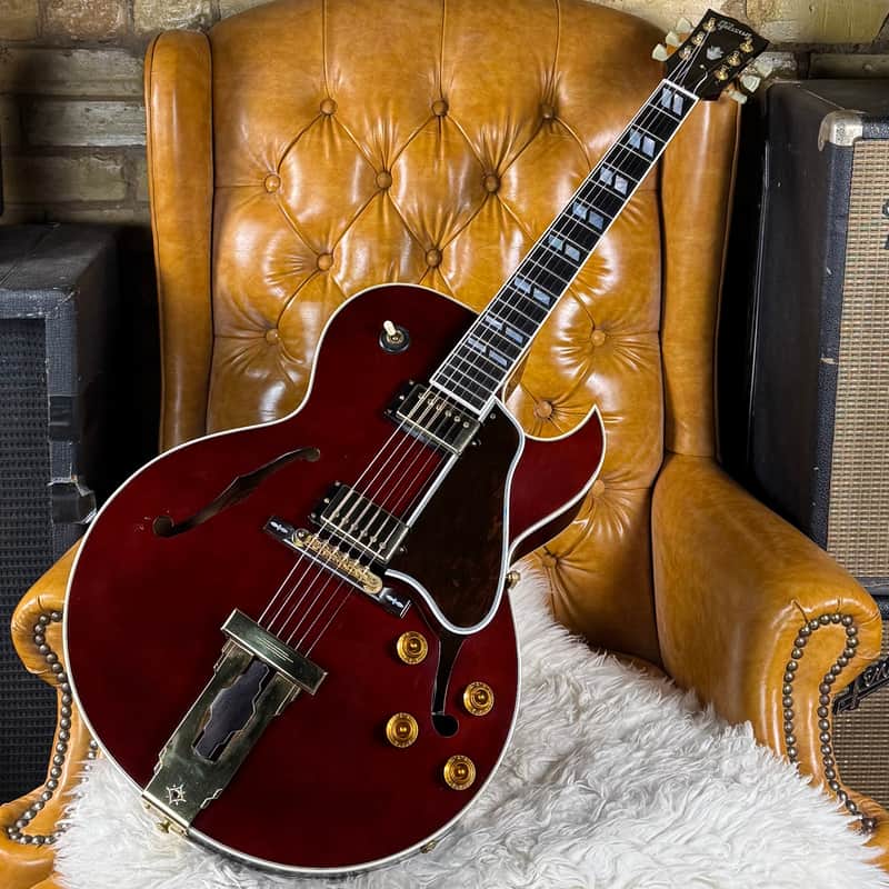 1996 Gibson L4CES Vintage Wine Red Florentine Cutaway Hollowbody Electric Guitar W/ Original Hardshell Case! image 1