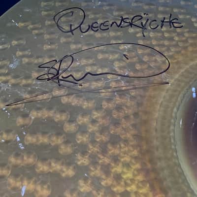 Paiste Scott Rockenfield's Queensrÿche, 19" Rude, 2002 Crash/Ride, Cracked, Autographed! (#5) 1990s image 7