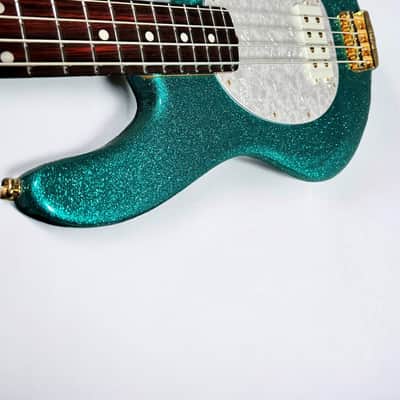 Ernie Ball Music Man Stingray 4 Special, Ocean Sparkle / Roasted Maple *IN STOCK image 4