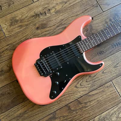 1980s Fresher HSS Stratocaster Electric Guitar Shell Pink Floyd Rose MIJ Japan image 1