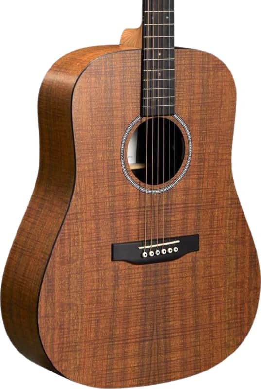 Martin D-X1E Koa X Series Dreadnought Acoustic-Electric Guitar, HPL Koa Top image 1