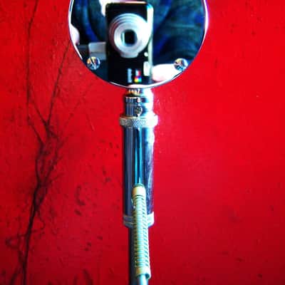 Vintage 1960's Astatic D-104 crystal "Lollipop" microphone Chrome w F-11 adapter Hi Z harp # 9 image 5
