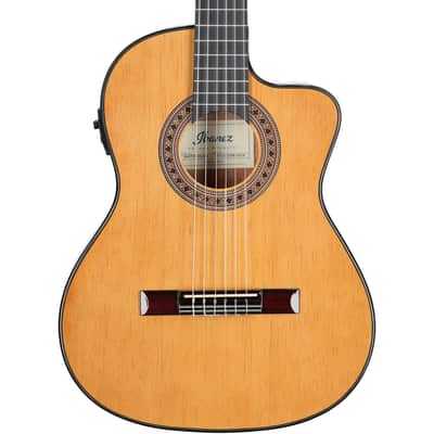 Ibanez GA5TCE3 Classical Acoustic-Electric Guitar, Amber High-Gloss image 7