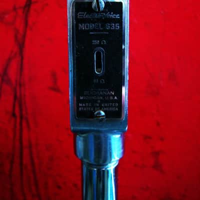 Vintage 1940's Electro-Voice 635 / 630 Omnidirectional Dynamic Microphone dual Z w cable harp mic image 5