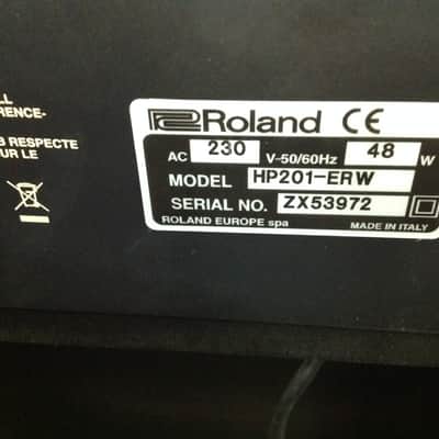 ROLAND HP201 Digital Piano, Rosewood (SN:ZX53972), 12 Months Warranty image 6