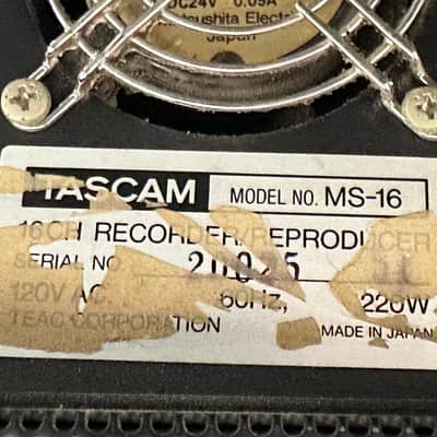 TASCAM MS-16 Reel to Reel Tape Recorder 16 Track image 18